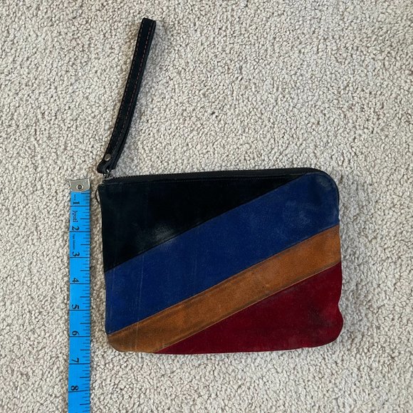 Patricia Nash *Cassini* Wristlet, Colorblock Suede, Gently Used - Picture 6 of 11